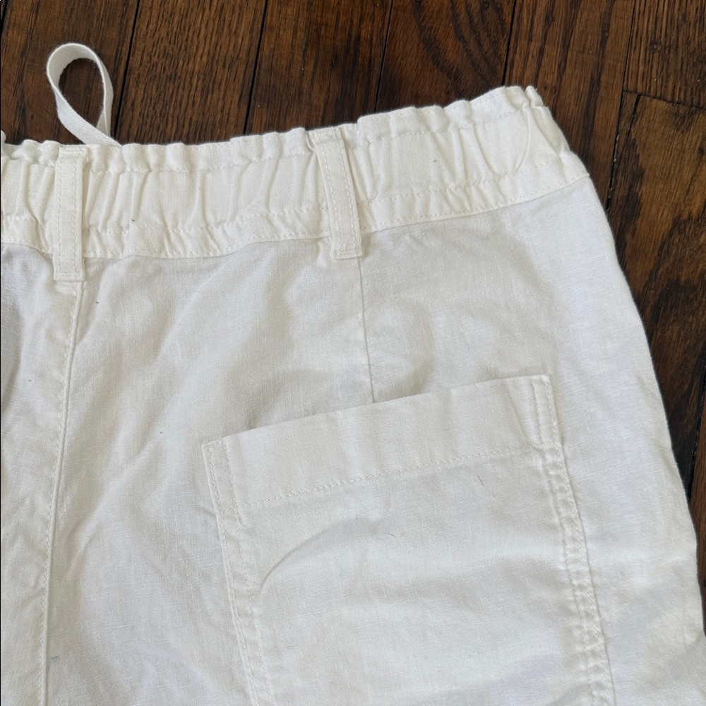 UNIQLO Linen Cotton Shorts Off White Size S - Picture 6 of 9